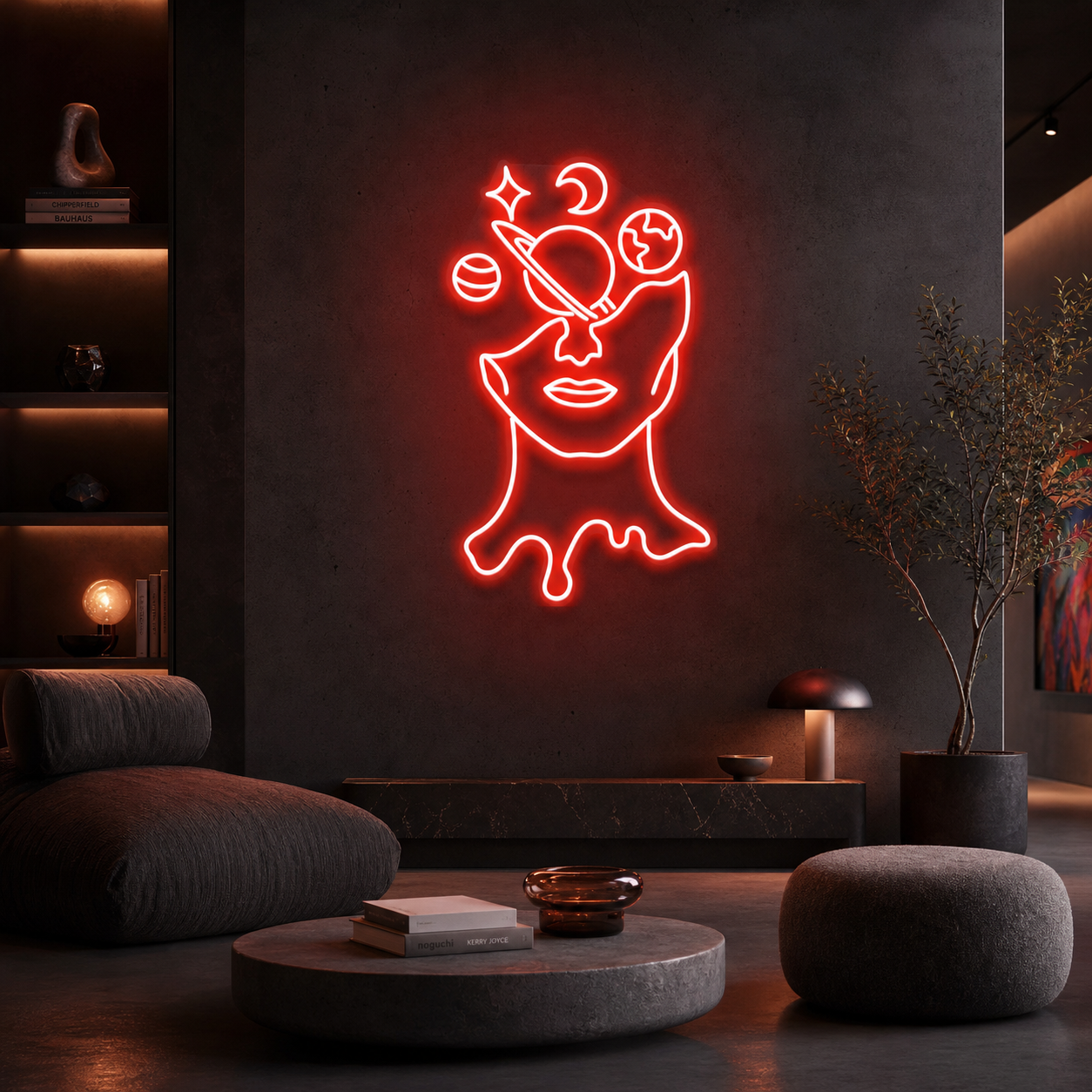 Galaxy Brain Led Neon Sign Light