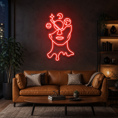 Galaxy Brain Led Neon Sign Light