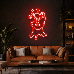 Galaxy Brain Led Neon Sign Light
