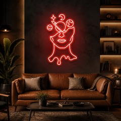 Galaxy Brain Led Neon Sign Light