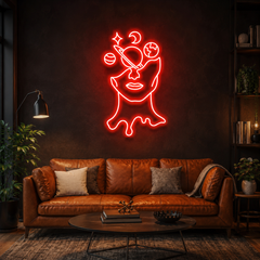 Galaxy Brain Led Neon Sign Light