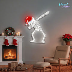 Dapper Skullmas Neon Sign Light Artwork