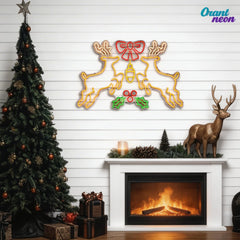 Bright Lights, Reindeer Nights: Neon Christmas Cheer Neon Sign Light Artwork