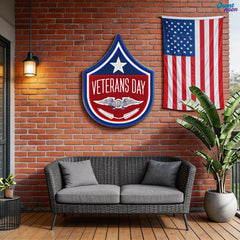 Gratitude in Neon: Veterans Day Neon Sign Light Artwork