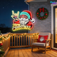 Santa Says YOLO: Christmas Glow Neon Sign Light Artwork