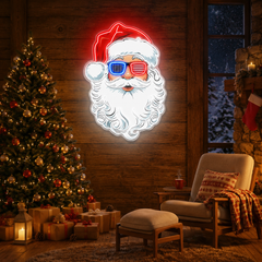 Santa's American Spirit Neon Sign Light Artwork
