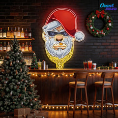 Swag Santa Neon Sign Light Artwork
