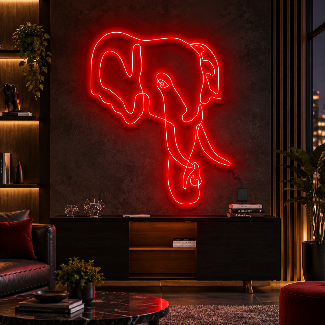 Elephant Line Art