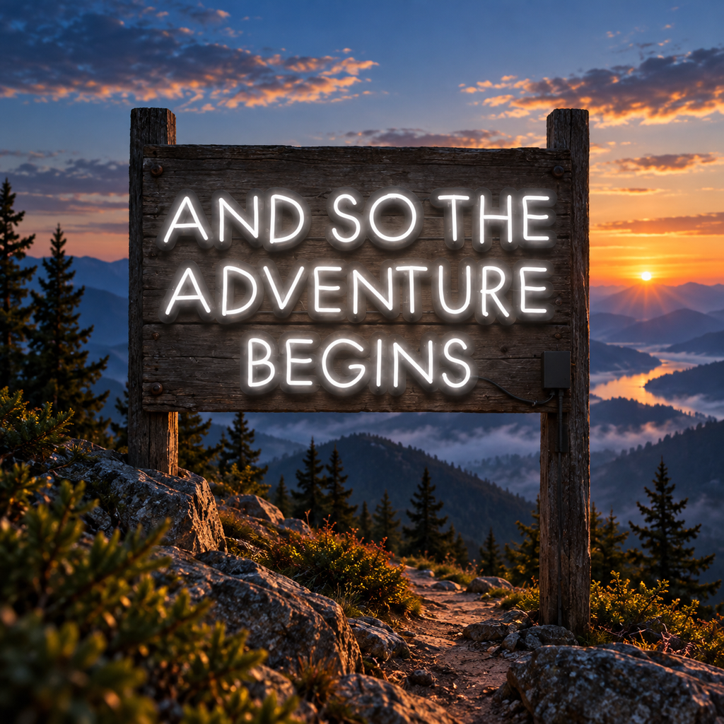 So The Adventure Begins