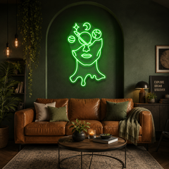 Galaxy Brain Led Neon Sign Light