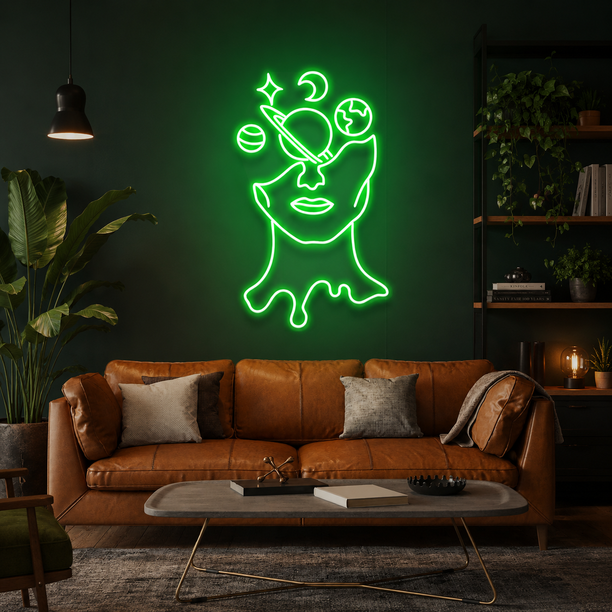 Galaxy Brain Led Neon Sign Light