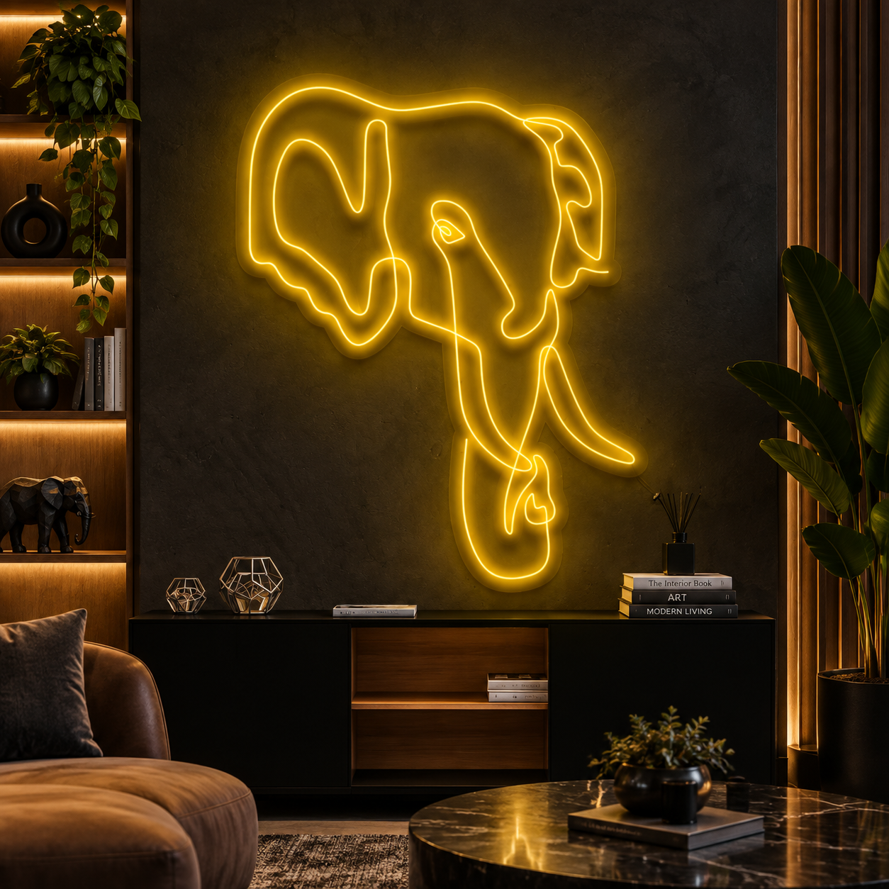 Elephant Line Art