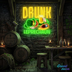 Patrick's Day Fainted Drunken Goblin Led Neon Acrylic Artwork