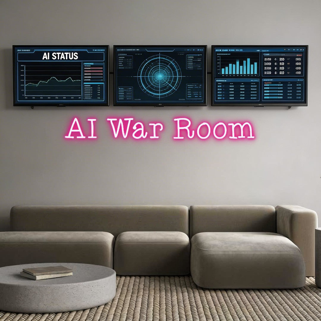 Custom Neon: AI War Room