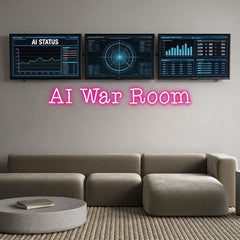Custom Neon: AI War Room
