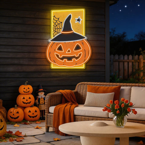 Spooky Halloween Neon Sign – LED Wall Light for Home, Bar, Party Decor