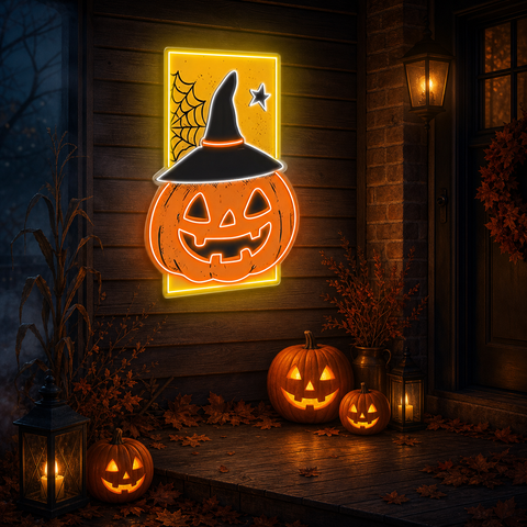 Spooky Halloween Neon Sign – LED Wall Light for Home, Bar, Party Decor