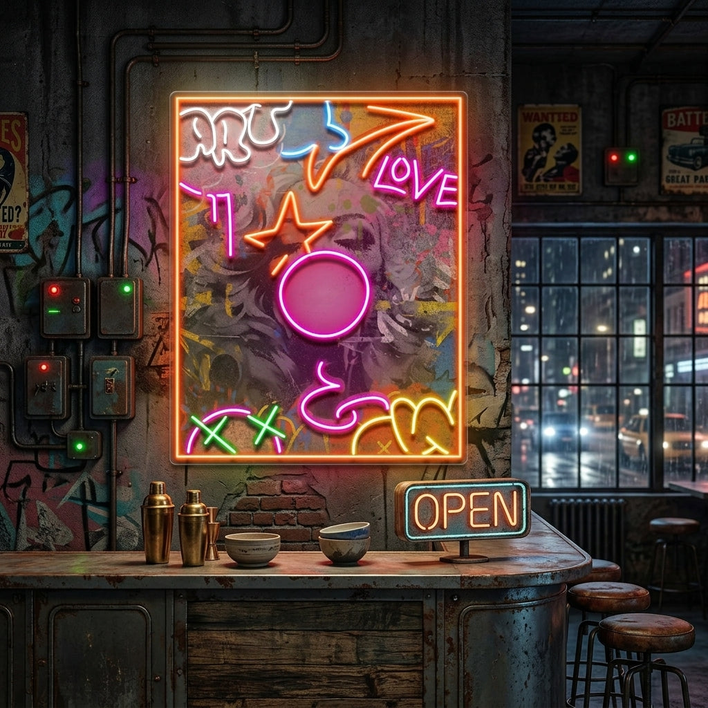 Fantastic Love Collapse Art LED Neon Sign Light Pop Art