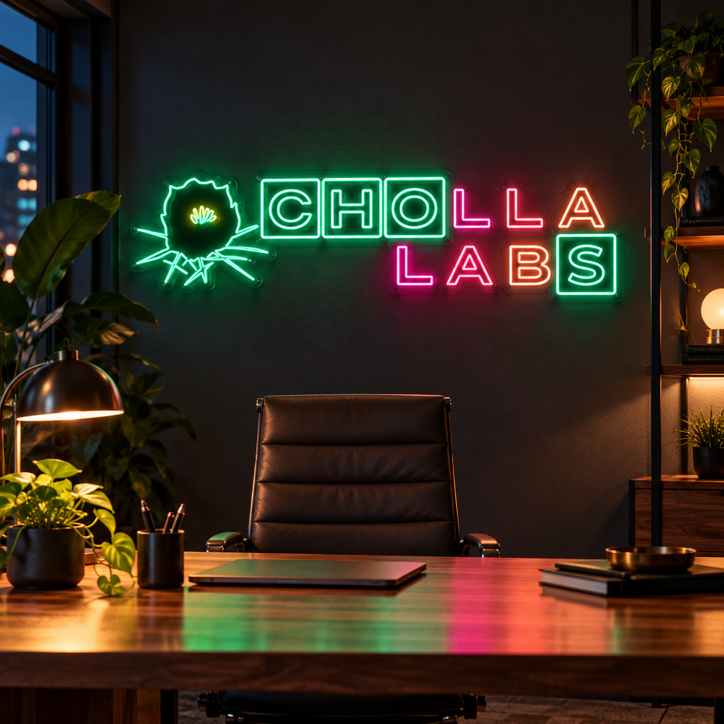 Cholla Labs Multicolor Logo - Custom LED Neon Sign