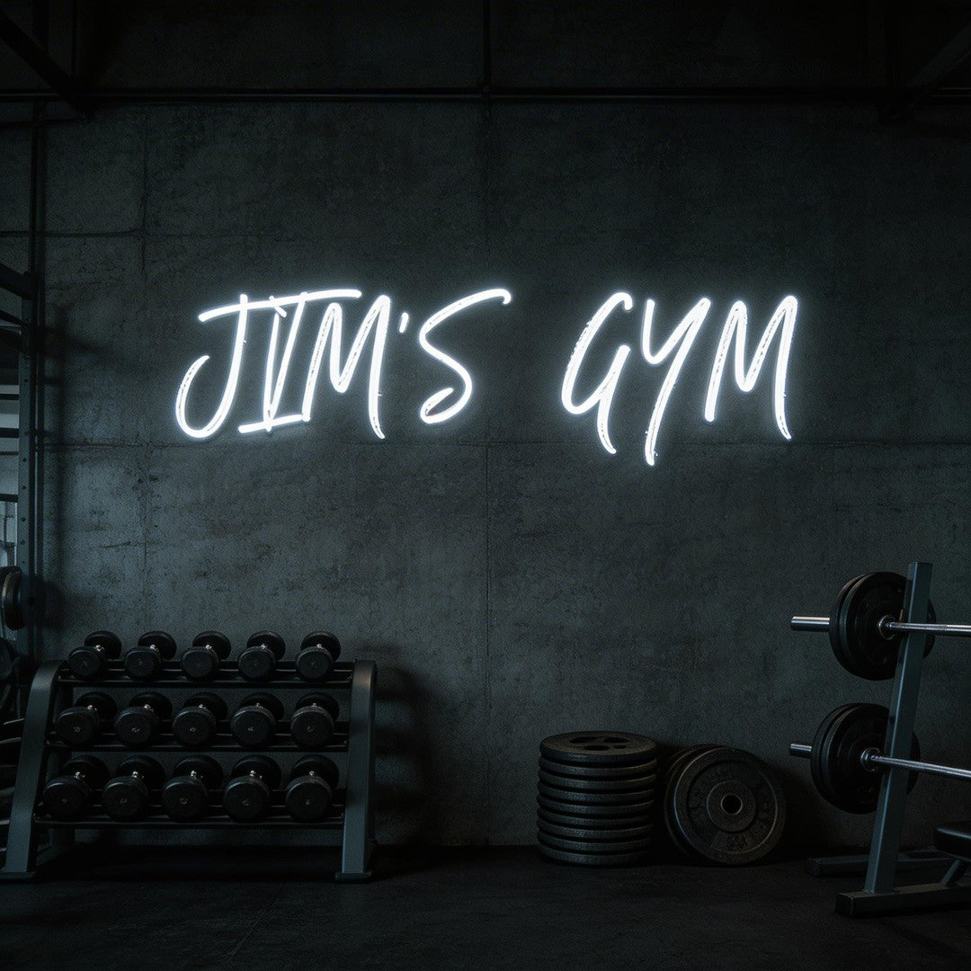 Custom Neon: JIM’S GYM