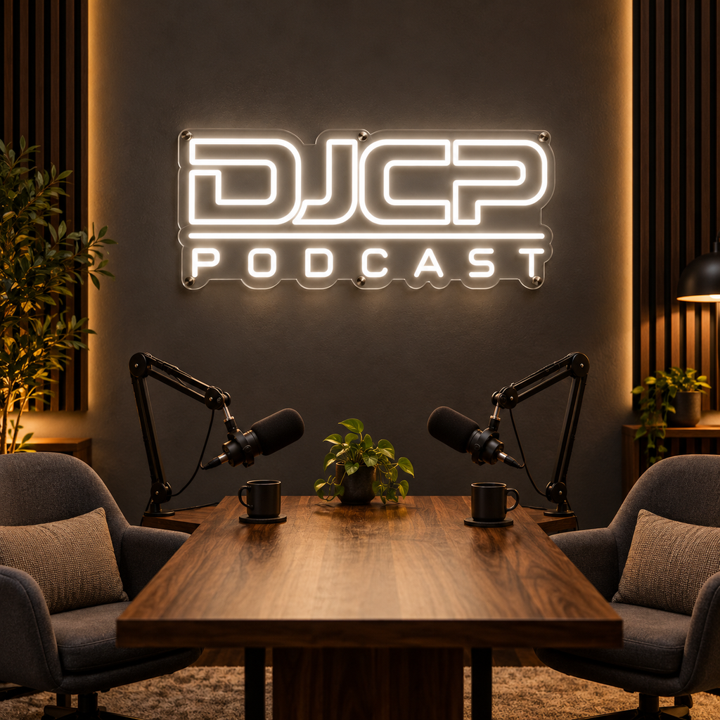 DJCP Podcast Logo - Custom LED Neon Sign