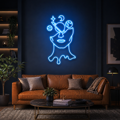 Galaxy Brain Led Neon Sign Light