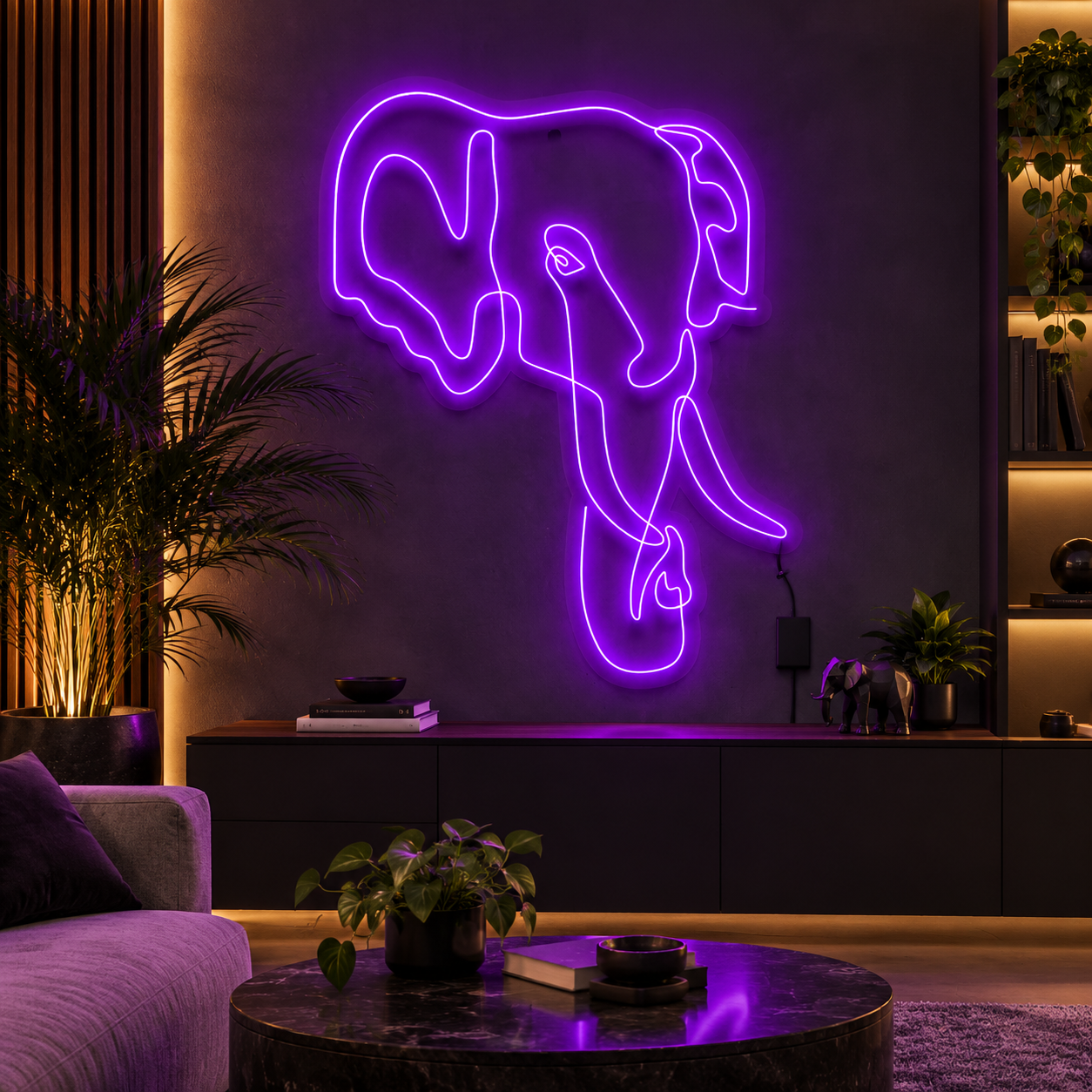 Elephant Line Art