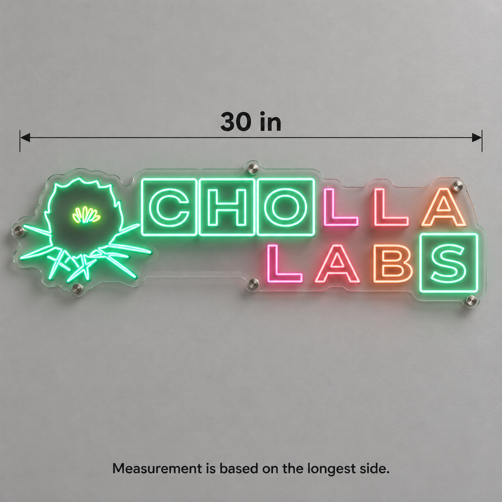 Cholla Labs Multicolor Logo - Custom LED Neon Sign