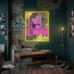 Art King In Collapse Art LED Neon Sign Light Pop Art