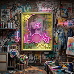 Art King In Collapse Art LED Neon Sign Light Pop Art