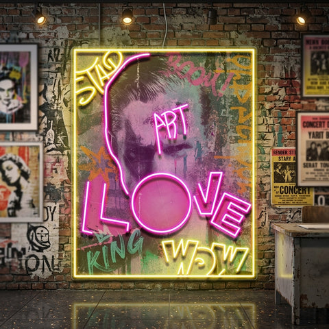 Art King In Collapse Art LED Neon Sign Light Pop Art