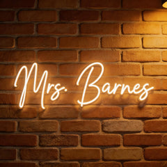 Custom Neon: Mrs. Barnes