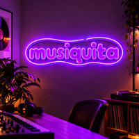 Musiquita Logo - Custom LED Neon Sign