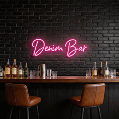 Custom Neon: Denim Bar