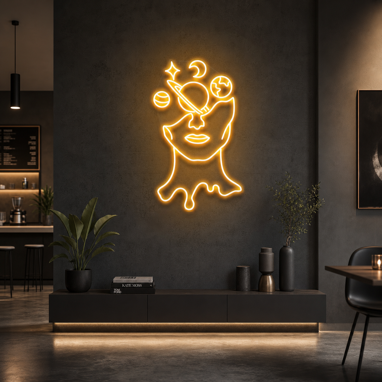 Galaxy Brain Led Neon Sign Light