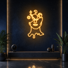 Galaxy Brain Led Neon Sign Light
