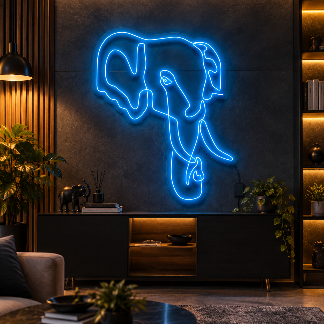 Elephant Line Art