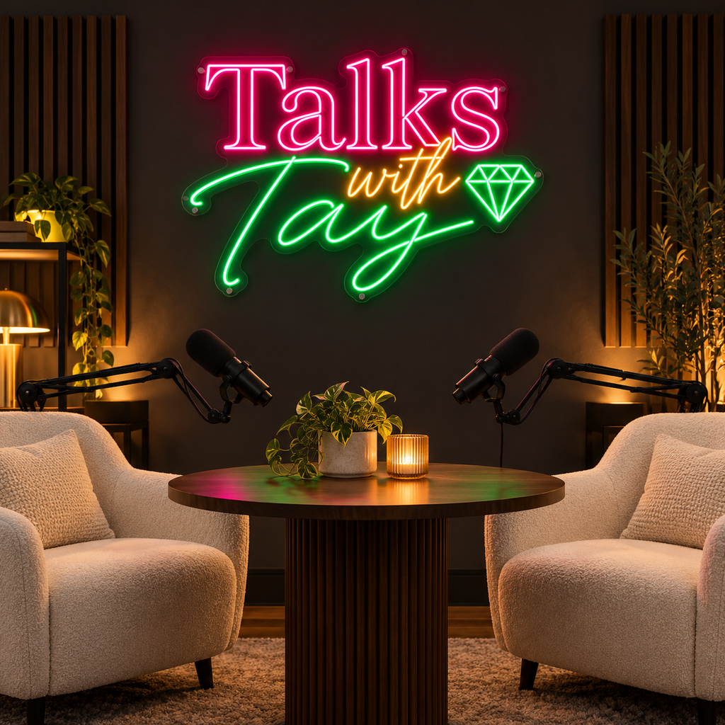 Talks With Tay Logo - Custom LED Neon Sign