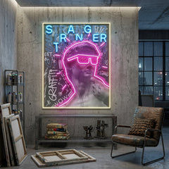 David Stranger Collapse Art LED Neon Sign Light Pop Art