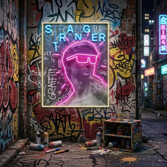 David Stranger Collapse Art LED Neon Sign Light Pop Art