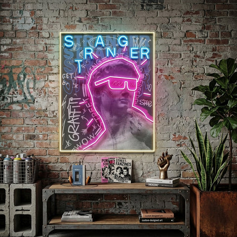 David Stranger Collapse Art LED Neon Sign Light Pop Art