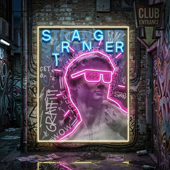 David Stranger Collapse Art LED Neon Sign Light Pop Art