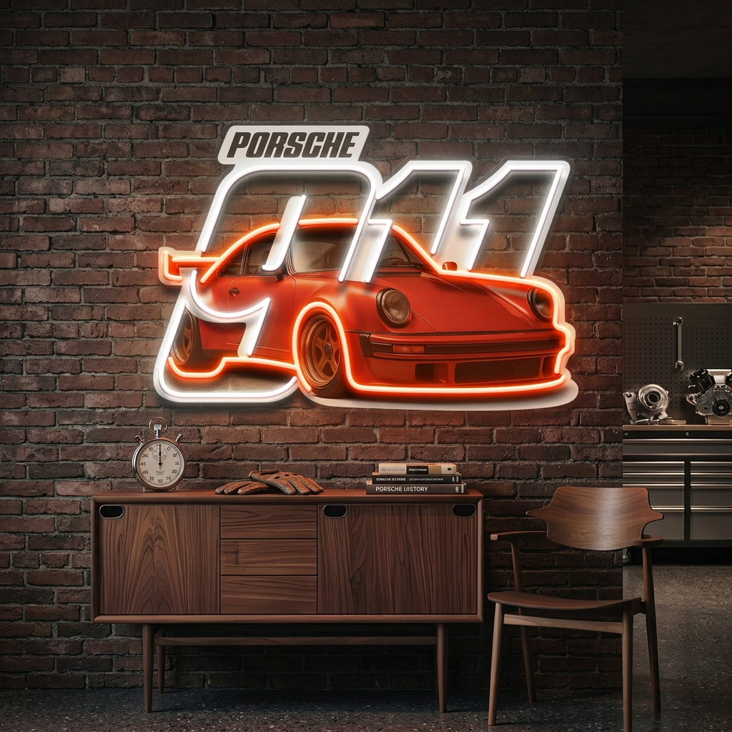 911 Legacy LED Neon Sign Light Pop Art