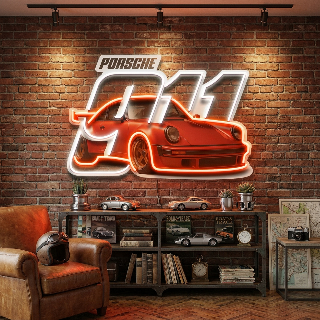911 Legacy LED Neon Sign Light Pop Art