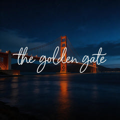 Custom Neon: the golden gate