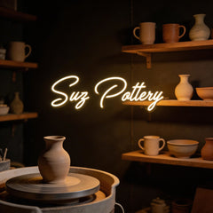 Custom Neon: Suz Pottery