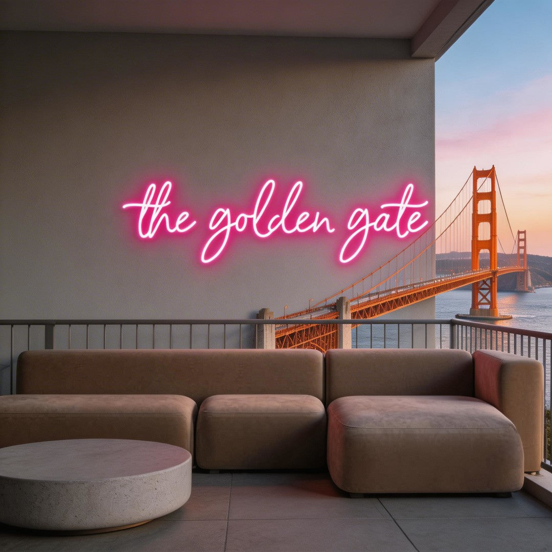 Custom Neon: the golden gate