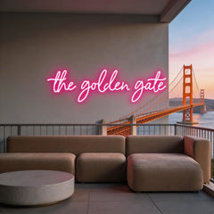 Custom Neon: the golden gate