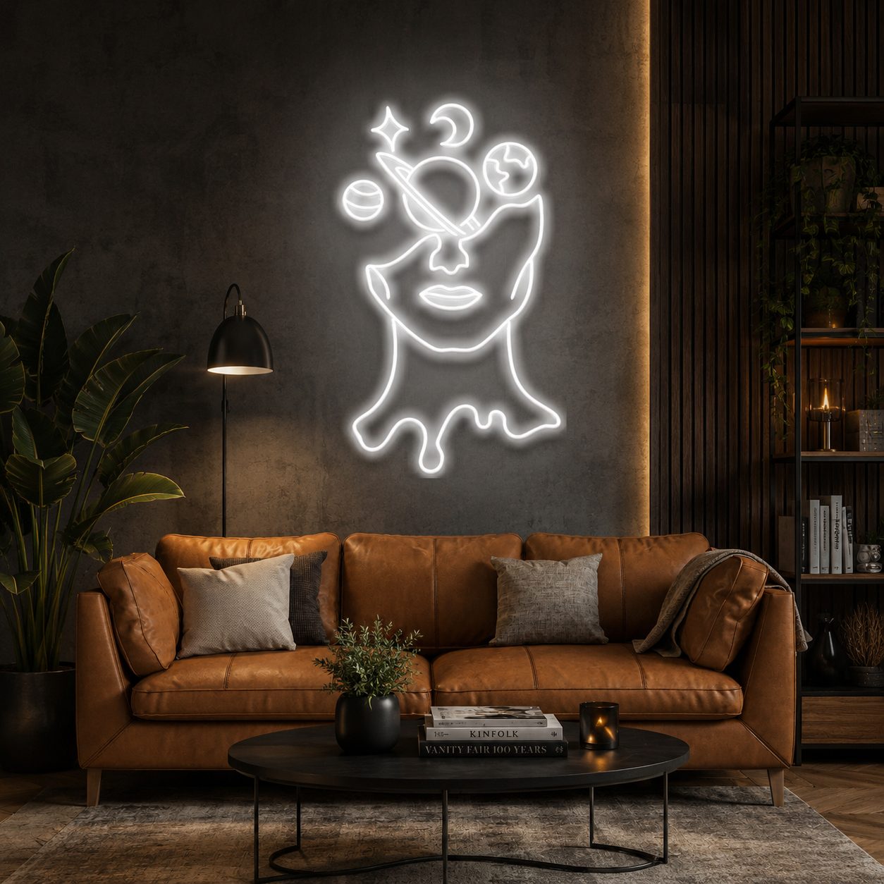 Galaxy Brain Led Neon Sign Light
