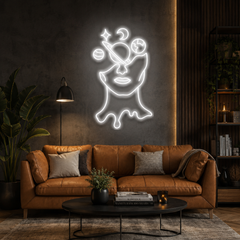 Galaxy Brain Led Neon Sign Light